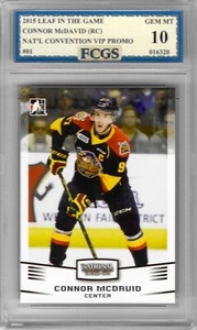 2015 Leaf National Convention Connor McDavid RC #01 Promo Graded FCGS 10 GEM MT - Picture 1 of 2