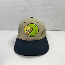 Vintage Tweety Bird Looney Tunes Tennis Ball Embroidered Snapback Hat Cap 1999