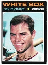 1971 Topps Baseball #643 Rick Reichardt Chicago White Sox - VG/EX