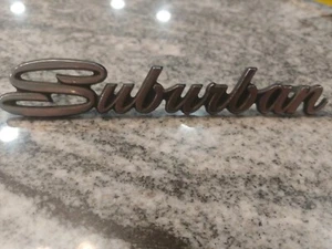 Vintage Plymouth Suburban Script Emblem Rare 23750  - Picture 1 of 7