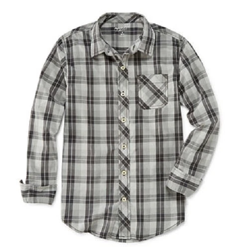 Camisa informal Arizona gris y negra a cuadros manga larga niño talla 8 NUEVA Foto 1 de 1