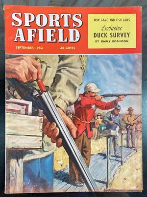 Sept 1952 SPORTS AFIELD Duck Hunting Survey, Congo Hunt, Trout, Canoe Trip - Image 1 of 4