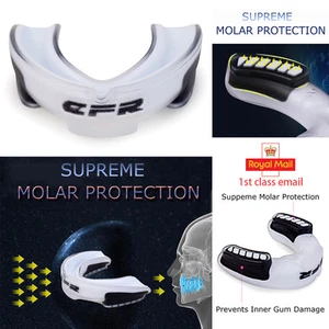 Mouth Guard Boxing MMA Adult Rugby MouthPiece Teeth Protection Gel Gum Shield - Picture 1 of 18