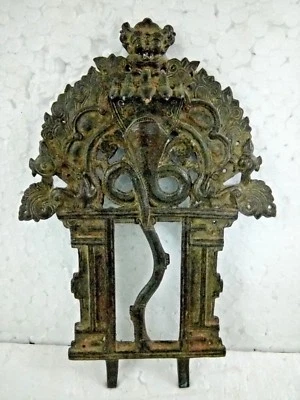 Antiguo dios hindú de latón original antiguo/cobra/más placa de estatua decoración del hogar Foto 1 de 4