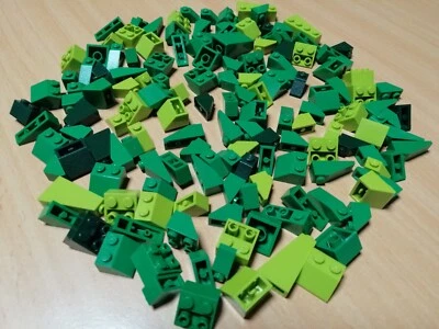 LEGO Konvolut Dachsteine & Inverse Steine grün / Schrägsteine CITY Creator - Bild 1 von 4