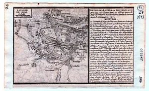 Antique map, Silesia, Bataille de Lissa, 1757 - Picture 1 of 3