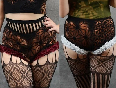 Circus Lace HOT PANTS Frilly Carnival BoomTown Festival Mini Shorts Psytrance  - Image 1 of 4