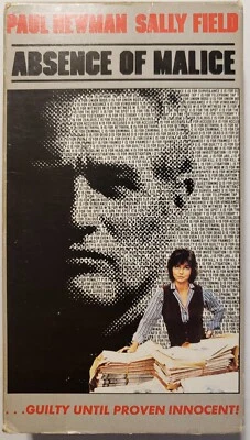 Absence of Malice VHS 1989  - Image 1 of 3