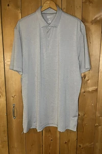 Johnnie-O Golf Polo Shirt Size XL Mens Short Sleeve Gray striped A6 - Picture 1 of 5