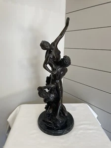 Vintage Bronze Statue "Entführung der Sabinerin" nach Giambologna - Bild 1 von 9