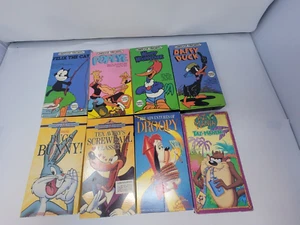 VHS Lot of 14 Vintage Cartoon Classics Bugs Bunny  Taz Daffy Duck Popeye TESTED - Imagen 1 de 6