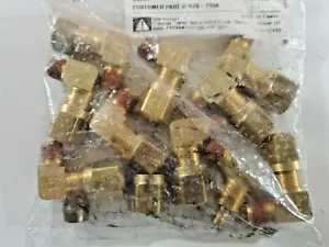 10 D.O.T. Brass Male Elbow 3/8" Tube x 1/8" Pipe - Picture 1 of 3