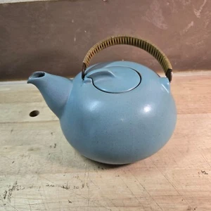 TETERA GRANDE HEATH CERAMICS AQUA AZUL TURQUESA CERÁMICA CALIFORNIA - Imagen 1 de 7