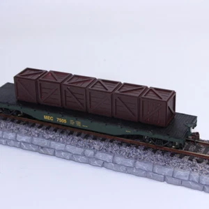 6pcs Échelle HO 1:87 Modèle Ferroviaire Conteneur Carré Camion en Plastique - Picture 1 of 5
