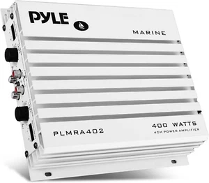 Pyle Hydra 400W 4-Channel Marine Amplifier - Waterproof, Dual MOSFET, RCA Input - Picture 1 of 7