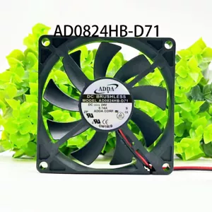 ADDA High Speed Case Cooling Fan 24VDC 0.14A 2-wire 80*80*15MM AD0824HB-D71 - Picture 1 of 7