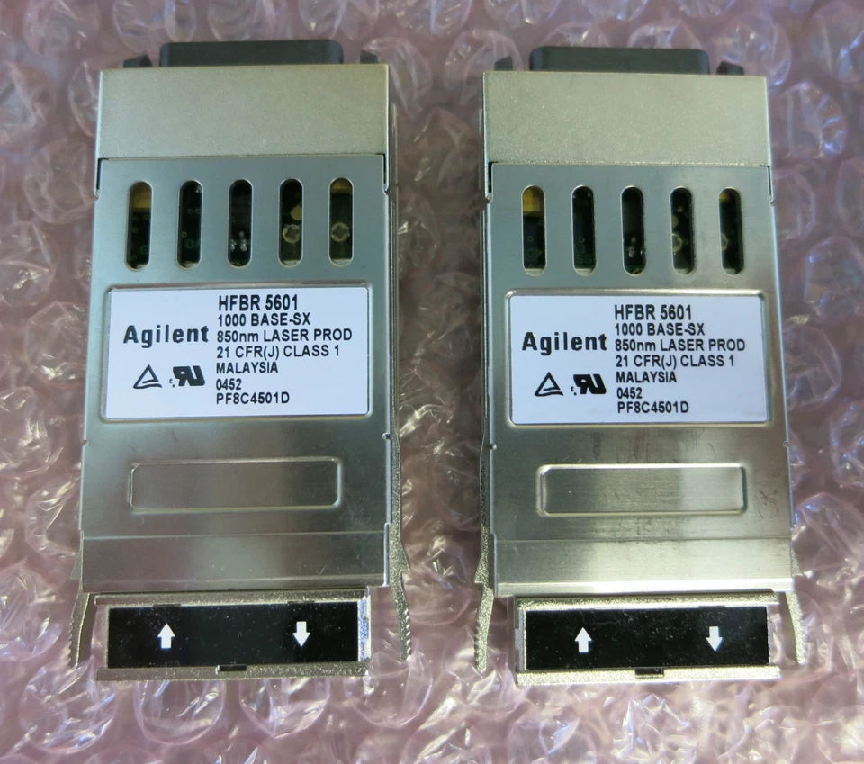 2 x Agilent HFBR5601 Original BASE-SX GBIC 850nm 550m MMF Transceiver Module - Image 1 of 1
