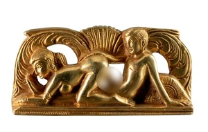 Erotic Figurine - Brass - 15CM Unique Decoration - Crafts #4717 - Picture 1 of 7