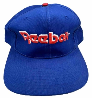 Gorra de hombre Reebok vintage con logotipo bordado azul Snapback talla única años 90’s Foto 1 de 4