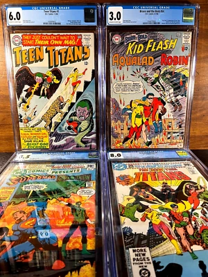 First Appearance TEEN TITANS Brave & the Bold 54 DC Comics Presents 26 CGC Lot 1 - Image 1 of 4