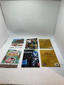 Lot Of 6 Video Game Instruction Manuals Xbox Wii N64 - Picture 1 of 14