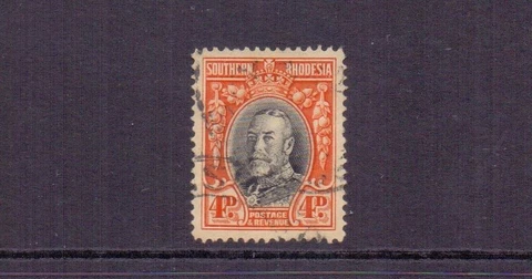 SOUTHERN RHODESIA 1937 GV 4d PERF 14 FINE USED CAT £80 Cover
