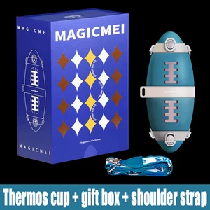 Termo de gran tamaño sellado al vacío aislado caza fútbol botella/taza/taza de almuerzo - Imagen 1 de 8