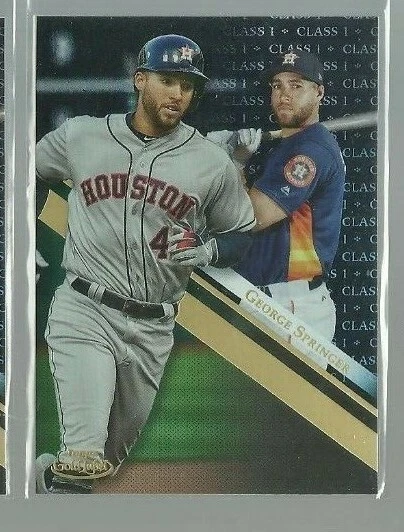 2019 Topps Gold Label Class 1 Black #28 George Springer (ref 76037) - Image 1 of 1