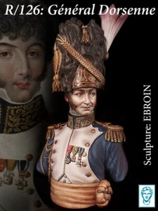 Modelos Alexandros - Busto de resina General Dorsenne 200 mm AXR126 - Imagen 1 de 3