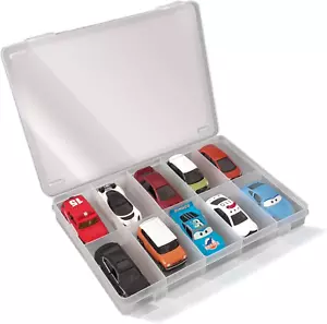 Hot Wheels Tomica Car Organizers and Transparent Storage Carrying Box Max 10 Car - Picture 1 of 12