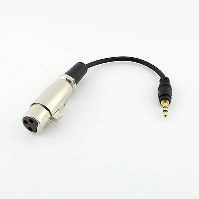 3.5mm Male Stereo to XLR 3 Pin Female Audio Mixer Amplifier Decoder Cable 6 inch - Image 1 of 4