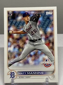2022 Topps Opening Day Base #102 Matt Manning - Detroit Tigers RC - Picture 1 of 2