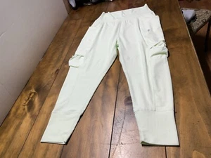 Free People Movement Take A Hike Rib Drop Jogger Pants Mint Green Size Medium - Picture 1 of 13