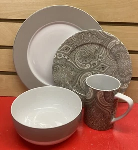 Echo Design Latika Driftwood 4 Piece Place Setting @ - Picture 1 of 6