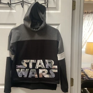 Star Wars Disney Crop Top Long Sleeve Hoodie. Size XL  YOUTH - Picture 1 of 7