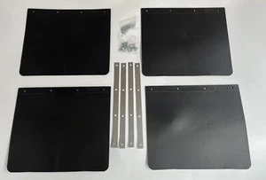 Trailer Mudflaps Towing Mudflap Transporter Caravn Easy Fit Set of 4 Horsebox - Picture 1 of 6