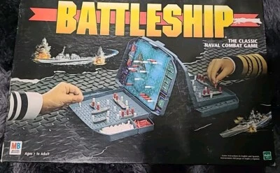 VINTAGE Battleship COMPLETE Milton Bradley 1996 90s War Classic Board Game - Image 1 of 4