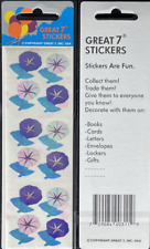 12 packages of Pearlized Morning glory Stickers, Great 7 Sticker Design, PMP5015