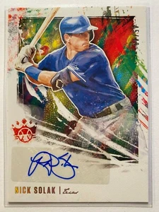 2020 Diamond Kings Signatures Auto Holo Silver #DKS-NS Nick Solak  /49 - Picture 1 of 1