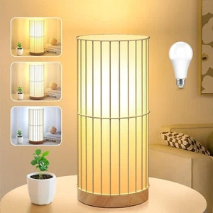 Small Table Lamp for Bedroom with 3 Color Temperatures LED Bulb-Bedside Lamps... - Picture 1 of 7