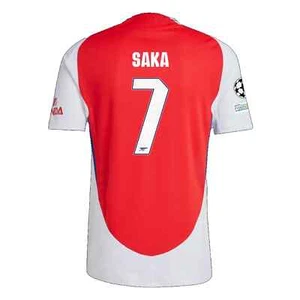2024-25 Arsenal Home Jersey - Champions League- Saka #7 - UCL Sleeve Patch - Picture 1 of 2