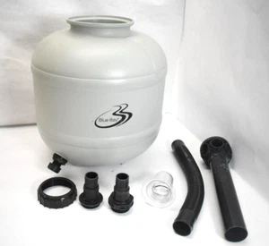 BlueBay Sand Pool Filter Tank for Above Ground Swimming Pool GPH Gray 19" - Picture 1 of 6
