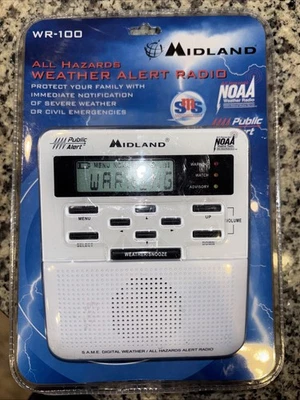 Midland WR100 Weather Alert Radio - White - Image 1 of 2