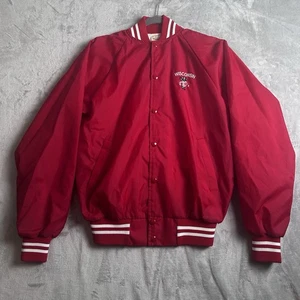 Chaqueta De Colección Wisconsin Badgers Para Hombre Pequeña Bombardero Bordada Hechizo Años 80 90 - Imagen 1 de 15