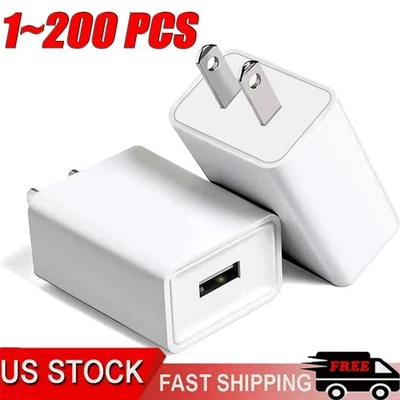 Universal 5V 1A US Plug USB AC Wall Charger Power Adapter For Smart Phone Lot - Image 1 of 4