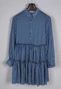 Maje Women's Dress Size 2 / M Shirt Dress Striped E19RODESA - Picture 1 of 15