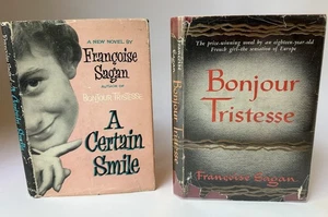 2 Book LOT Francoise SAGAN / Bonjour Tristesse & A Certain Smile Dutton VINTAGE - Imagen 1 de 8