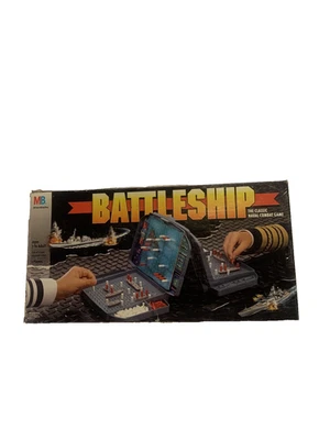 VINTAGE Battleship COMPLETE Milton Bradley 1996 90s War Classic Board Game - Image 1 of 4