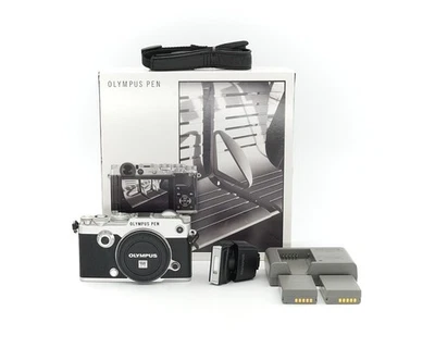 Olympus PEN-F Silver Body + FL-LM3 Excellent Condition #42674** - Image 1 of 3