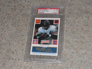 1986 McDONALD'S ALL-STARS BLUE FOOTBALL CARD #34 WALTER PAYTON PSA 6 HOF!!! - Picture 1 of 2